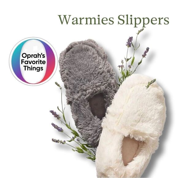Intel “Warmies” Lavender Scented Microwavable Slippers OSFM - Picture 1 of 6